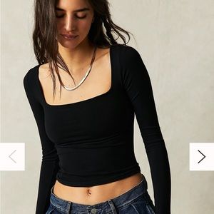 Free People Clean Lines Long Sleeve M/L